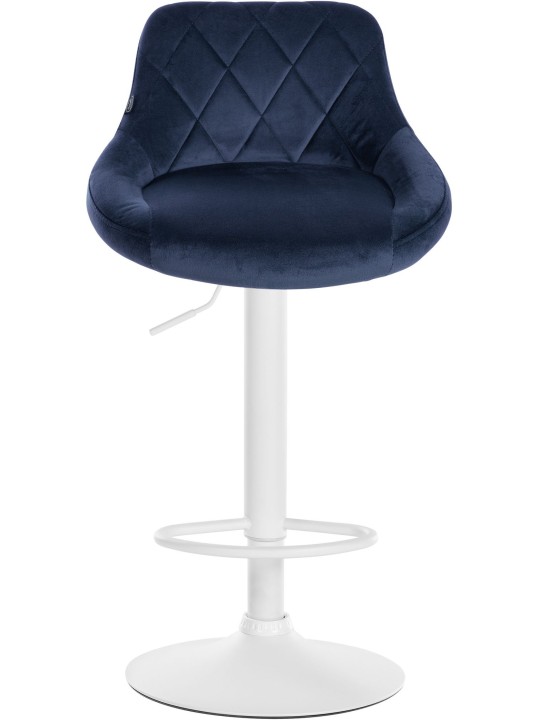 Set van 2 barkrukken Lazio fluweel, blauw Set van 2 barkrukken Lazio fluweel, blauw
