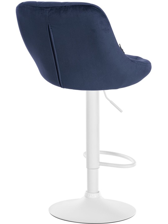 Set van 2 barkrukken Lazio fluweel, blauw Set van 2 barkrukken Lazio fluweel, blauw