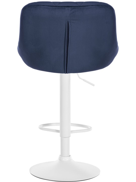 Set van 2 barkrukken Lazio fluweel, blauw Set van 2 barkrukken Lazio fluweel, blauw