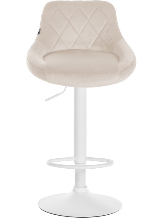 Set van 2 barkrukken Lazio fluweel, crème Set van 2 barkrukken Lazio fluweel, crème