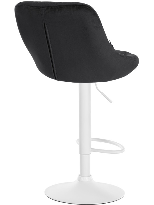 Set van 2 barkrukken Lazio fluweel, zwart Set van 2 barkrukken Lazio fluweel, zwart