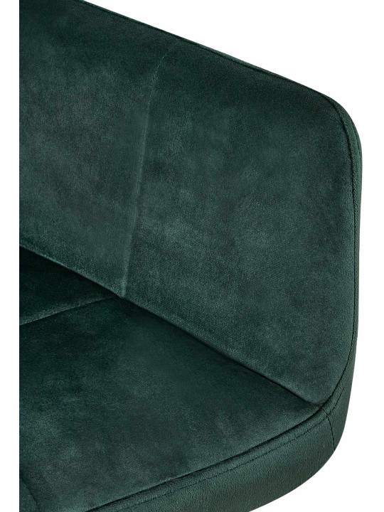 Bezoekersstoel Emia fluweel, groen