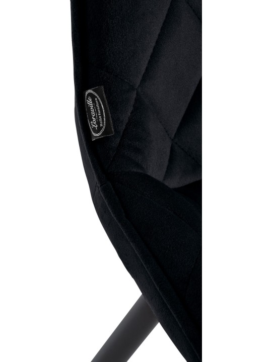 Stoelveren Fluweel, zwart