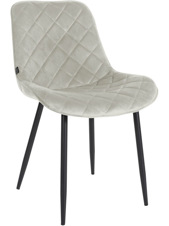 Set van 4 stoelen Springs Velvet, crème