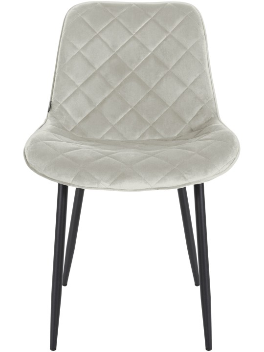 Set van 4 stoelen Springs Velvet, crème