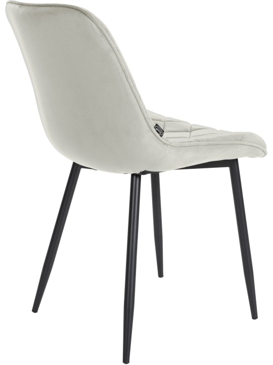 Set van 4 stoelen Springs Velvet, crème