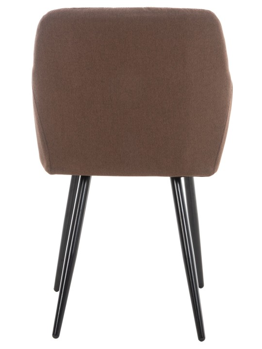 Eetkamerstoel Shila stof, bruin