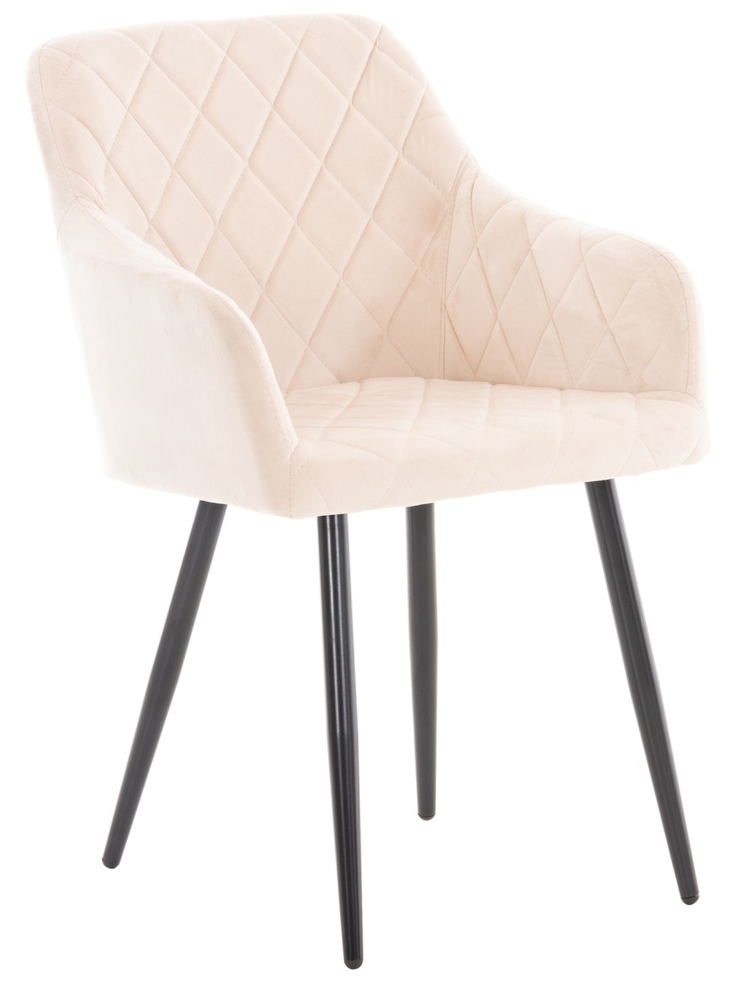Eetkamerstoel Shila fluweel, beige