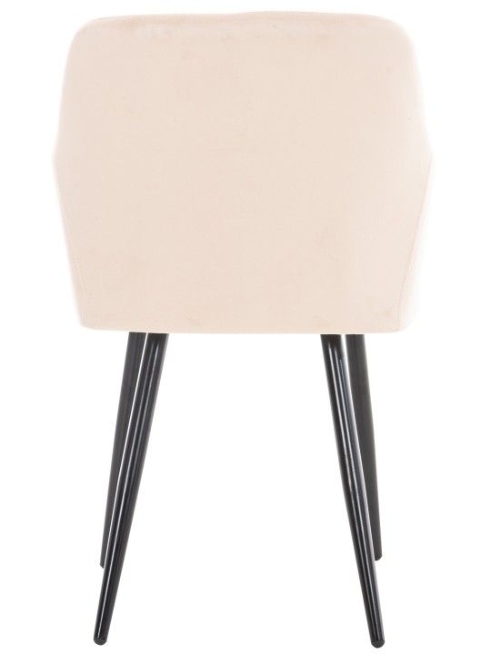 Eetkamerstoel Shila fluweel, beige Eetkamerstoel Shila fluweel, beige