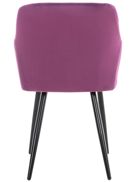 Eetkamerstoel Shila fluweel, lila