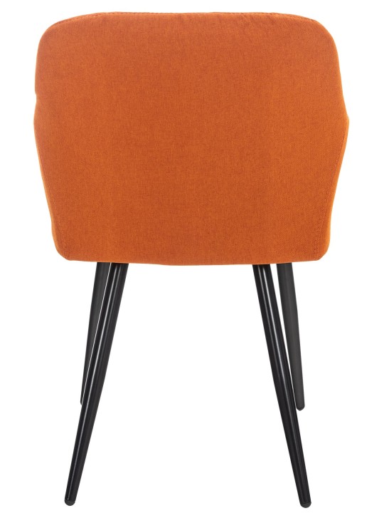 Set van 2 eetkamerstoelen Shila stof, oranje