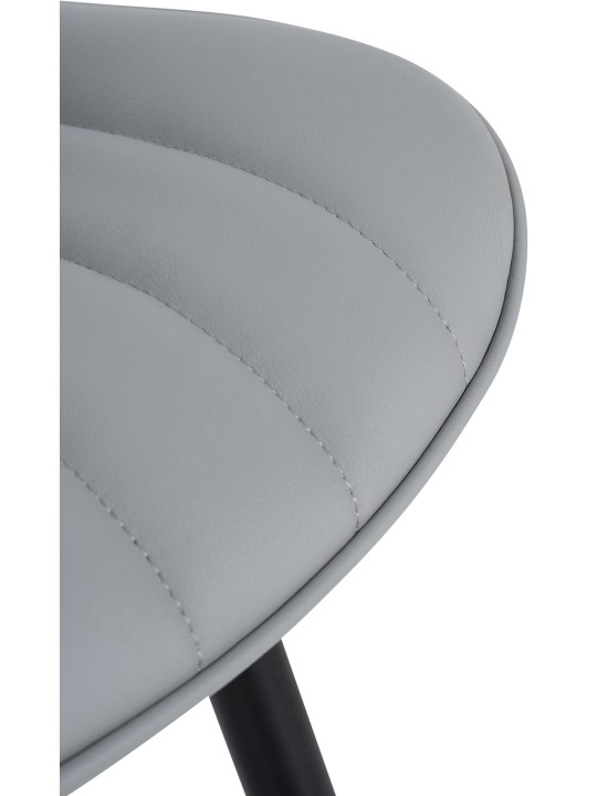 Set van 2 stoelen Brady kunstleer, grijs