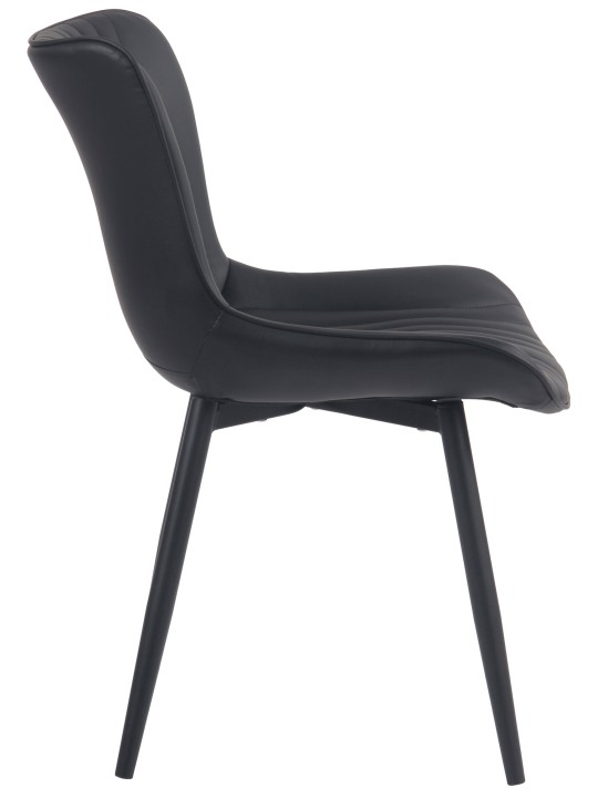 Set van 2 stoelen Brady kunstleer, zwart