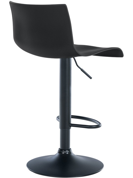 Barkruk Branford kunststof, zwart