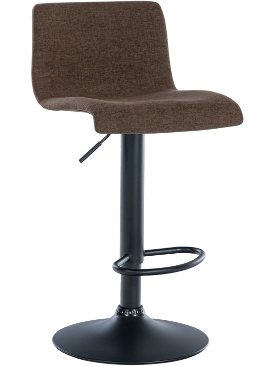 Barkruk Branford stof, bruin