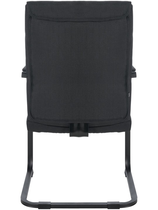 XL bezoekersstoel Anubis stof, zwart/zwart