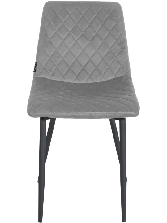 Set van 4 stoelen Telde fluweel, grijs Set van 4 stoelen Telde fluweel, grijs