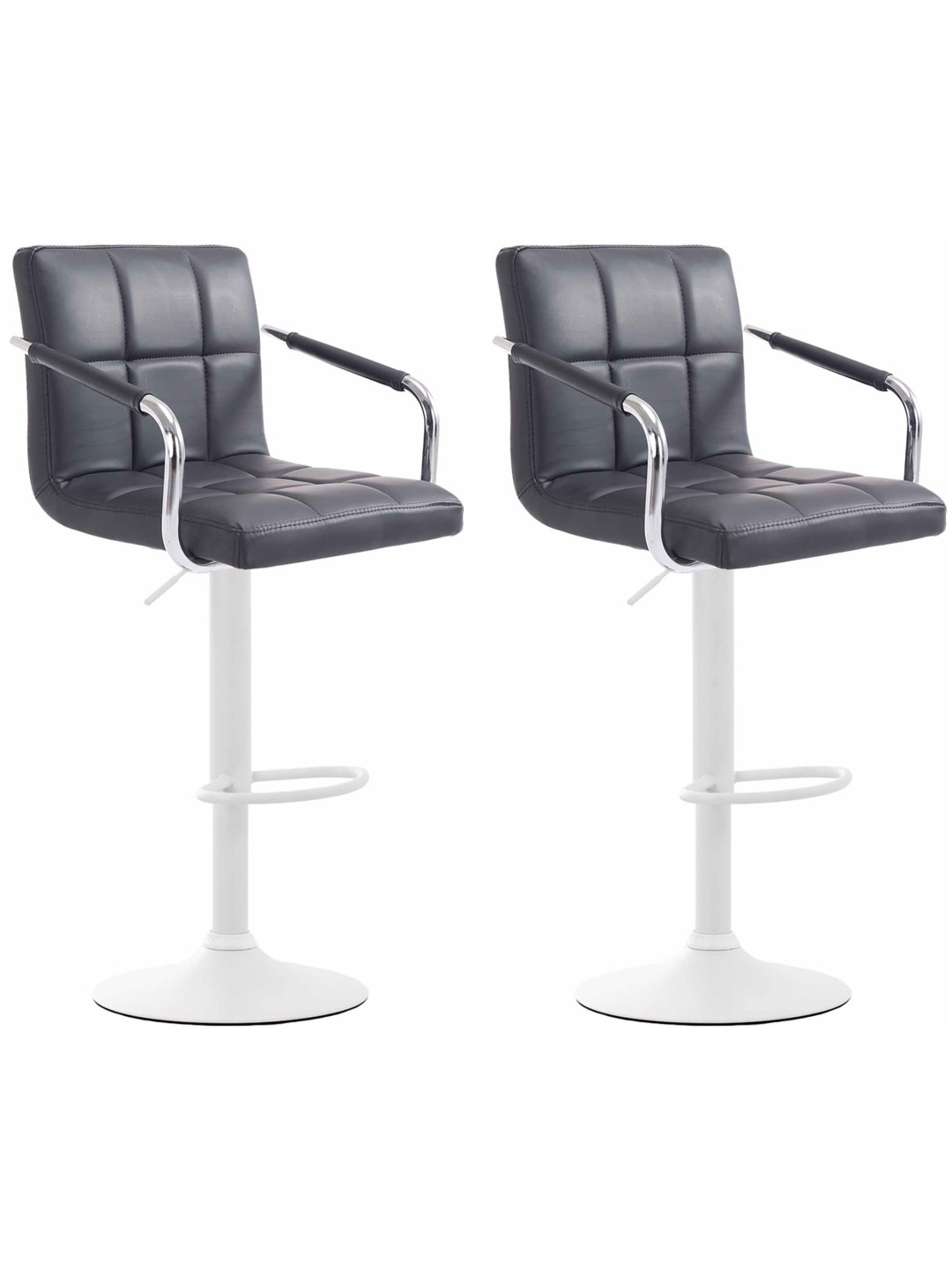 Set van 2 barkrukken Lucy V2, zwart