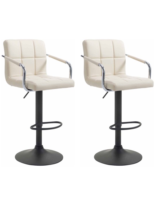 Set van 2 barkrukken Lucy V2, crème