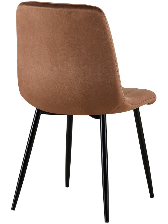 Stoel Dijon fluweel, bruin Stoel Dijon fluweel, bruin
