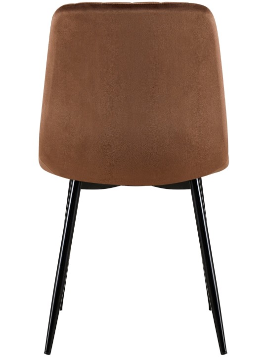 Stoel Dijon fluweel, bruin Stoel Dijon fluweel, bruin