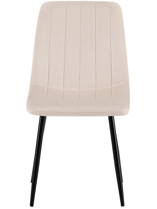 Set van 4 stoelen Dijon fluweel, crème Set van 4 stoelen Dijon fluweel, crème