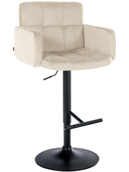 Barkruk Los Angeles fluweel, crème Barkruk Los Angeles fluweel, crème