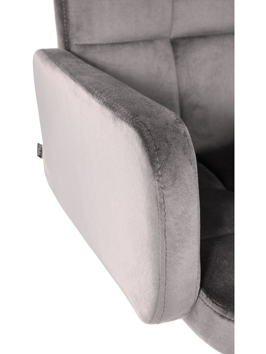 Barkruk Los Angeles fluweel, grijs Barkruk Los Angeles fluweel, grijs