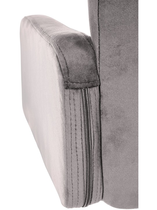 Barkruk Los Angeles fluweel, grijs Barkruk Los Angeles fluweel, grijs