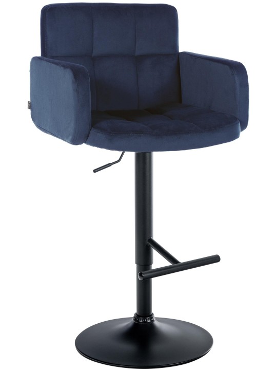 Barkruk Los Angeles fluweel, blauw Barkruk Los Angeles fluweel, blauw