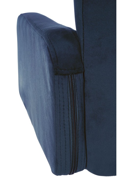 Barkruk Los Angeles Fluweel Chroom, blauw Barkruk Los Angeles Fluweel Chroom, blauw