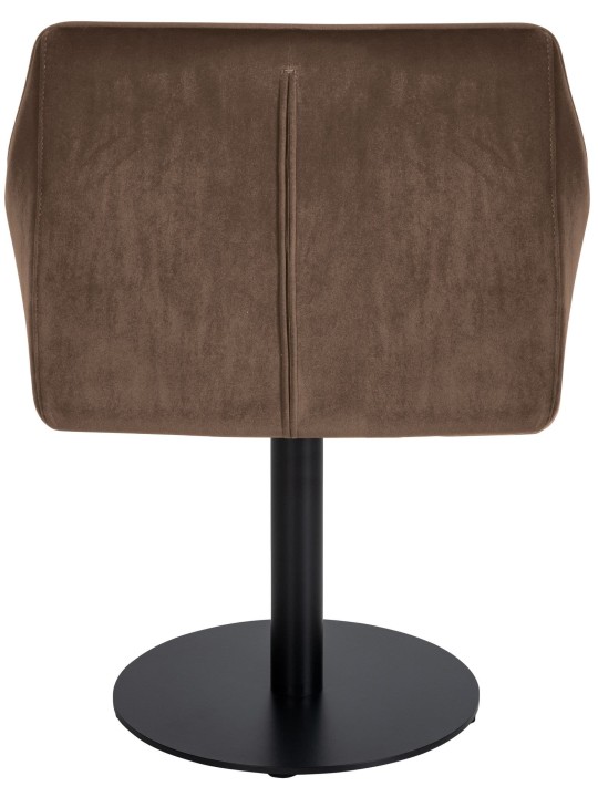 Ligstoel Damaso Fluweel, bruin