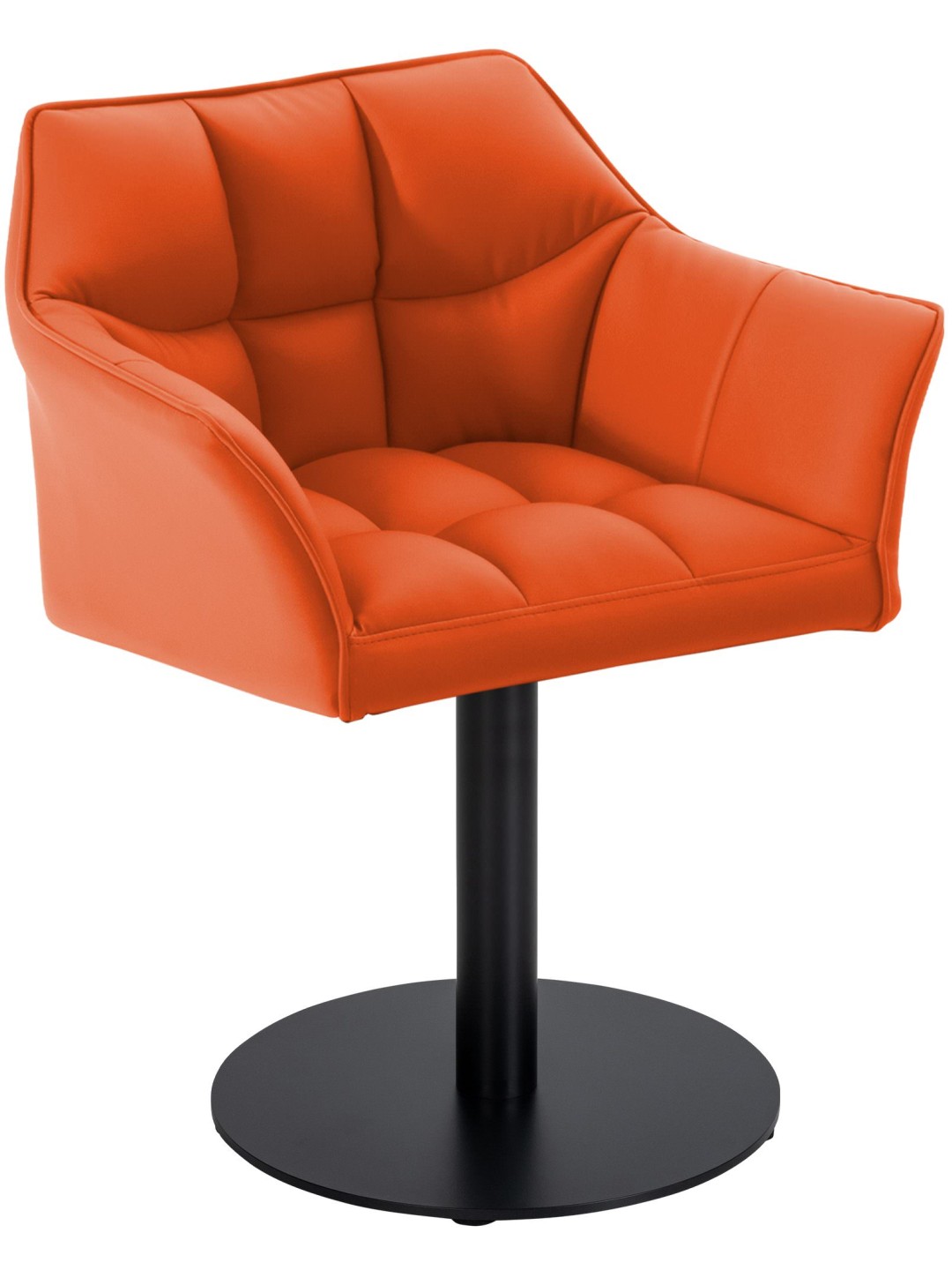 Ligstoel Damaso kunstleer, oranje