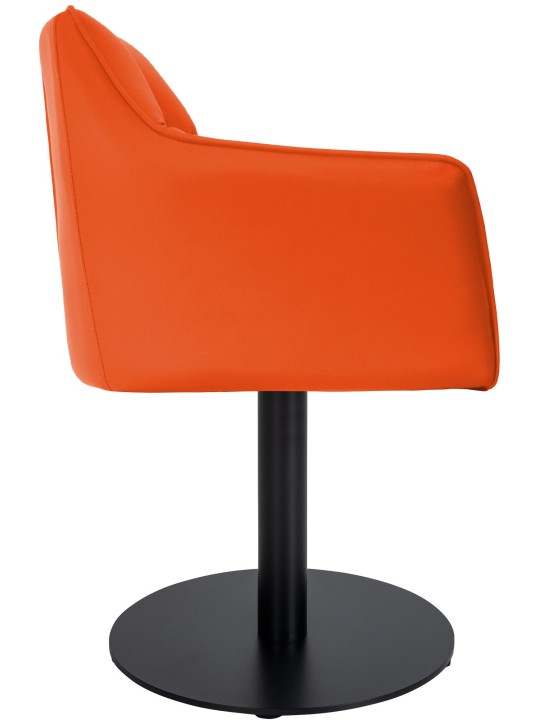 Ligstoel Damaso kunstleer, oranje