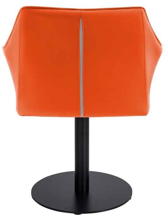 Ligstoel Damaso kunstleer, oranje