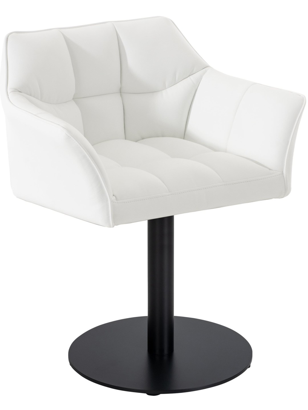 Ligstoel Damaso kunstleer, wit