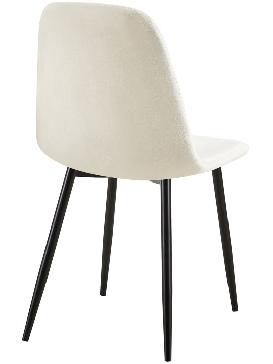 Stoel Giverny fluweel, crèmewit Stoel Giverny fluweel, crèmewit