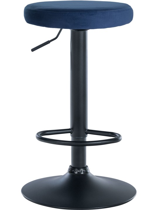 Set van 2 barkrukken Ponte fluweel, blauw Set van 2 barkrukken Ponte fluweel, blauw