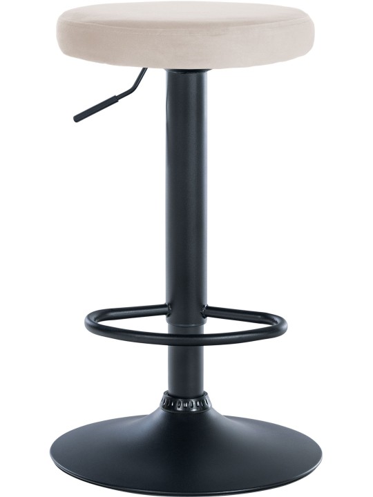 Set van 2 barkrukken Ponte fluweel, crème Set van 2 barkrukken Ponte fluweel, crème