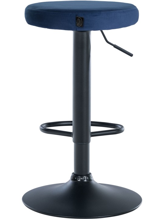 Set van 2 barkrukken Ponte fluweel, blauw Set van 2 barkrukken Ponte fluweel, blauw