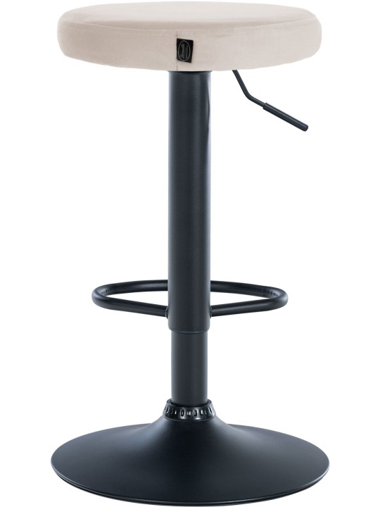 Set van 2 barkrukken Ponte fluweel, crème Set van 2 barkrukken Ponte fluweel, crème