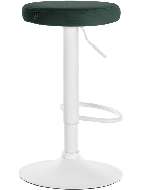 Set van 2 barkrukken Ponte fluweel, groen