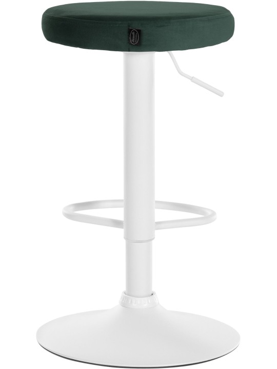 Set van 2 barkrukken Ponte fluweel, groen