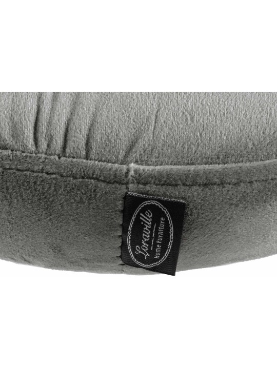 Set van 2 barkrukken Ponte fluweel chroom, grijs