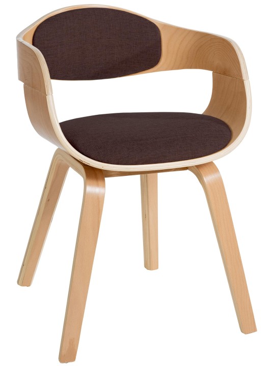Bezoekersstoel Kingston stof, naturel/bruin Bezoekersstoel Kingston stof, naturel/bruin