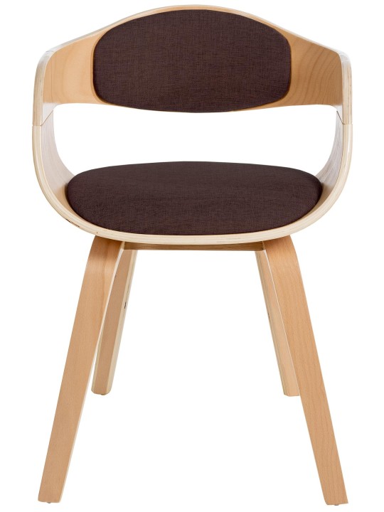 Bezoekersstoel Kingston stof, naturel/bruin Bezoekersstoel Kingston stof, naturel/bruin
