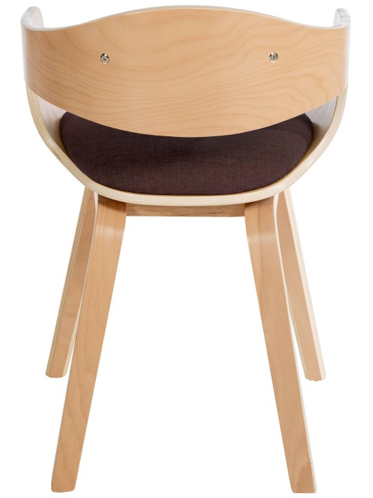 Bezoekersstoel Kingston stof, naturel/bruin Bezoekersstoel Kingston stof, naturel/bruin