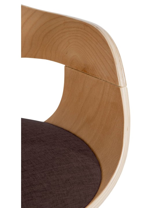 Bezoekersstoel Kingston stof, naturel/bruin Bezoekersstoel Kingston stof, naturel/bruin