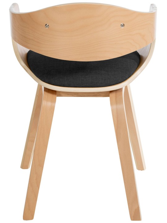 Bezoekersstoel Kingston stof, naturel/donkergrijs Bezoekersstoel Kingston stof, naturel/donkergrijs