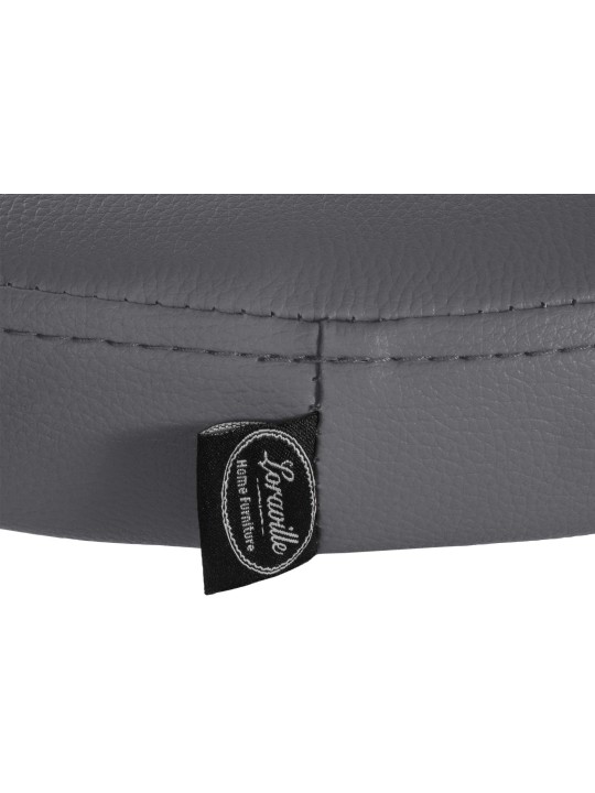 Set van 2 barkrukken Ponte kunstleer chroom, grijs